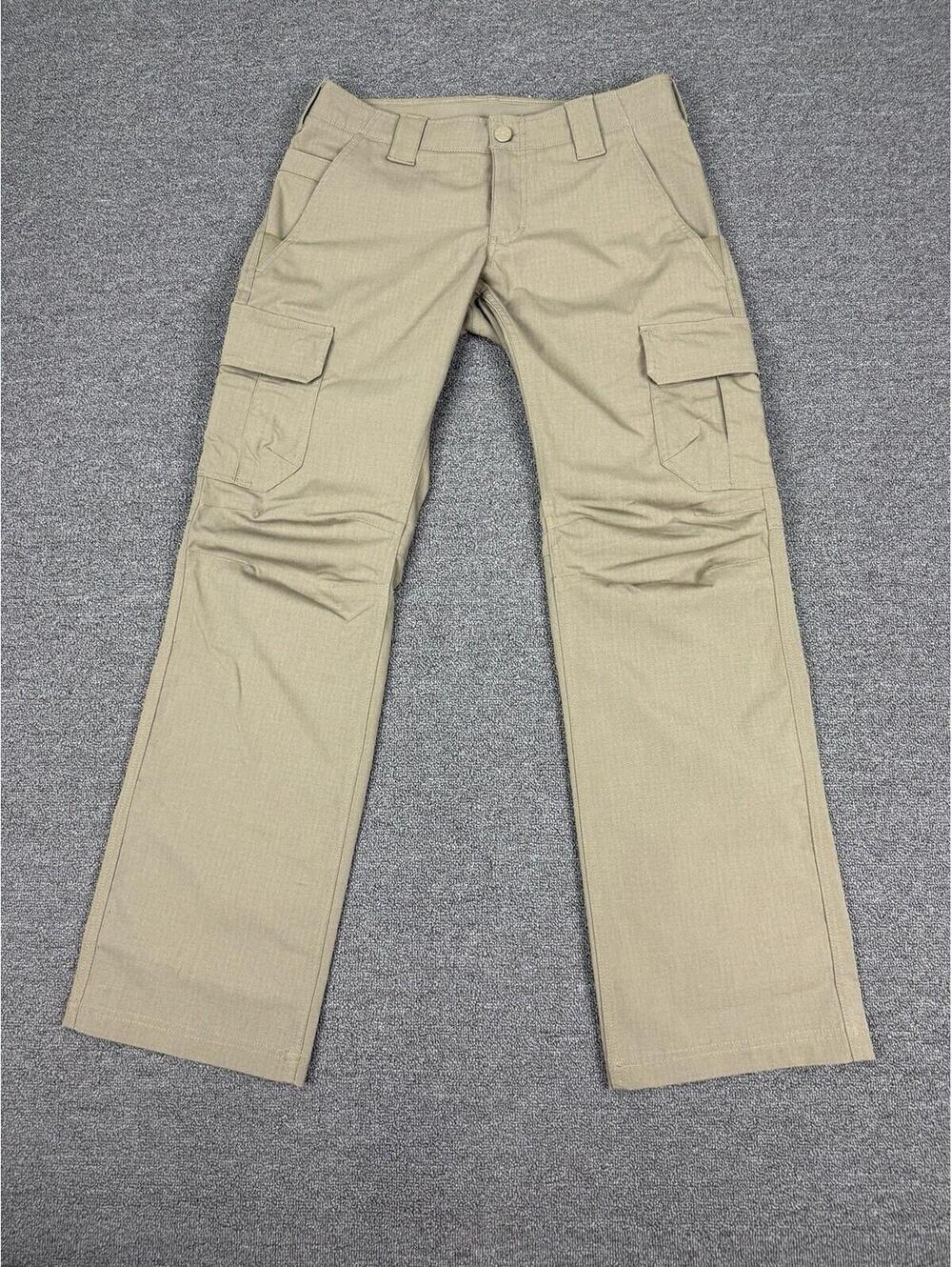 Under Armour UA Storm Tactical Pants Womens 8 Desert Tan Cargo Ripstop Gorpcore
